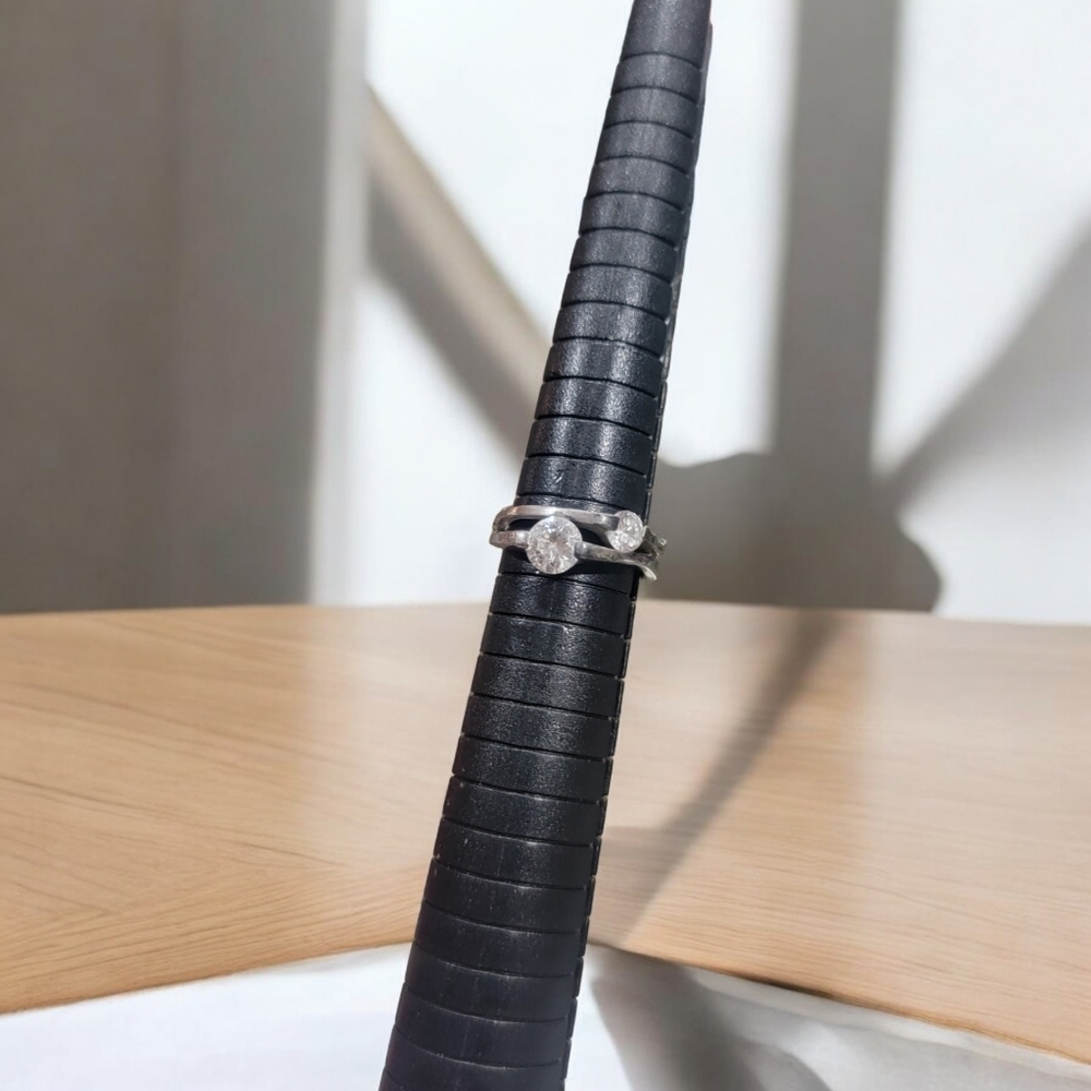 Silver Simulated Diamond Ring